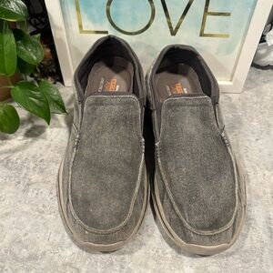 Skechers Men's Relaxed Fit Creston Moseco Slip-On, Charcoal, Size 12